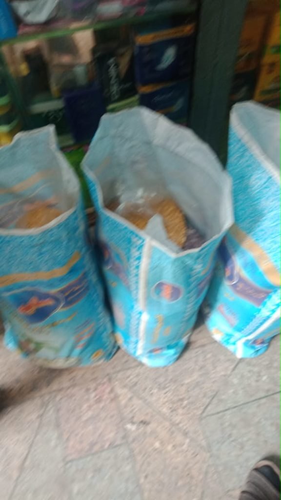 Ration bags ready for deserving families