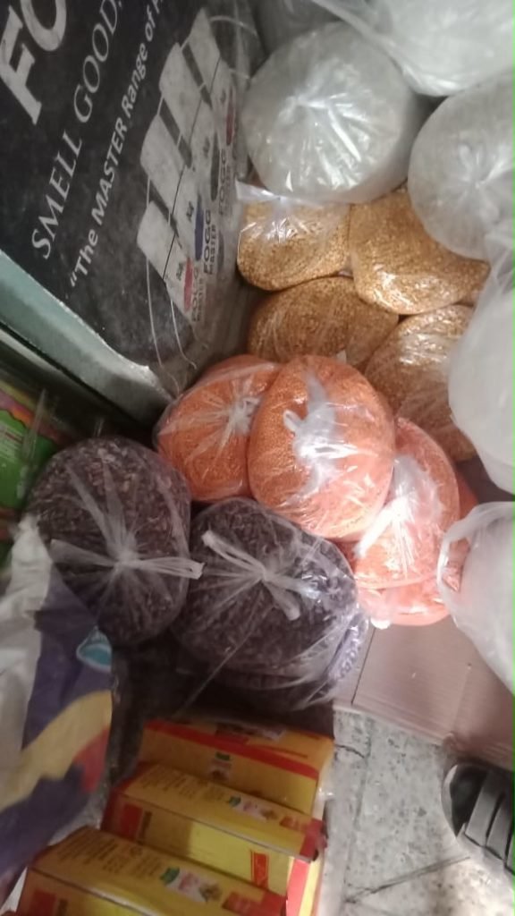 Ration packs prepared for distribution